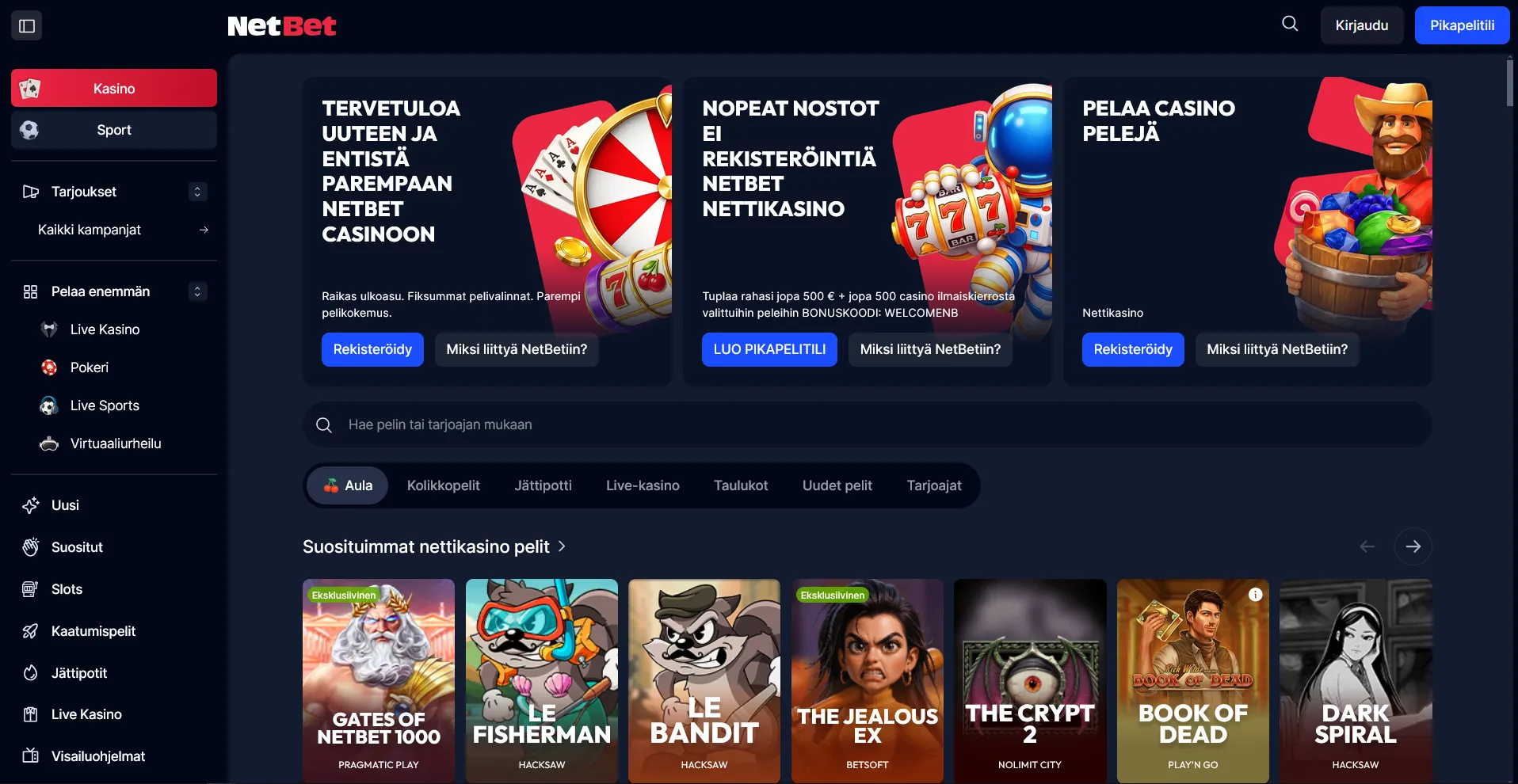 Kasino ilman rekisteröitymistä – edut, valikoima ja varmistetut promokoodit